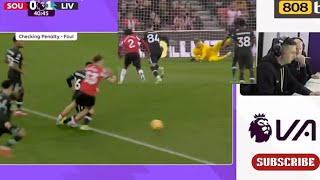 Adam Armstrong Penalty Goal Vs Liverpool  Kelleher save  Southampton 11 Liverpool  Pl 202425 [upl. by Ahcsap634]