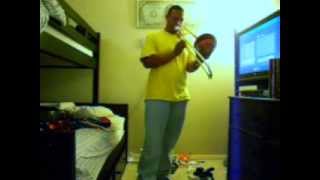 Pat Coston™ B Flat Blues Trombone Solo [upl. by Zelma778]