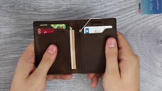 5S Wallet Review  RFID Blocking front pocket minimalist mens travel wallet Funded on Kickstarter [upl. by Aytac]