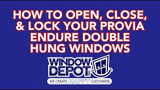 How to Open Close amp Lock Your Provia Endure Double Hung Windows [upl. by Annamaria]