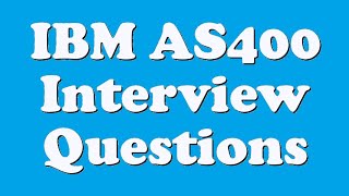 IBM AS400 Interview Questions [upl. by Zurc]