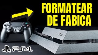 👉CÓMO RESTABLECER PS4 de FABRICA  Inicializar PS4 Completo  Modo Seguro [upl. by Ylremik]