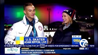 Adam Rippon Answers The Question Would You Meet With VP Pence GMA [upl. by Sille]