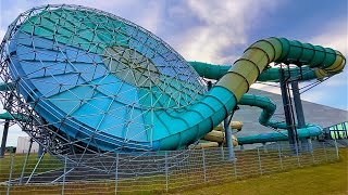 Tornado Water Slide at Lalandia Søndervig [upl. by Hagi]