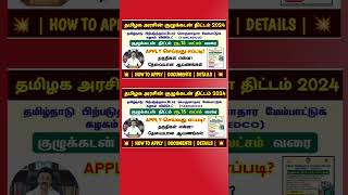 சுய உதவி குழுக்களுக்கு ரூ 15 லட்சம் கடனுதவி 2024  self help group loan apply online tamil  loan [upl. by Bandur]