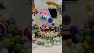 Ring setp balloon decoration ideas  birthday decoration ideas  simple balloon decoration ideas [upl. by Ainud]