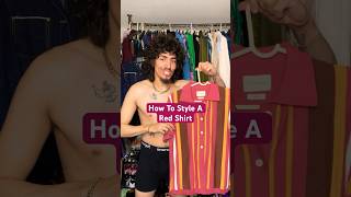 How To Style Red Shirts menswear mensfashion fashion style ootd shorts shirts streetwear [upl. by Catton]