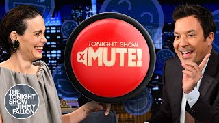 Mute with Sarah Paulson  The Tonight Show Starring Jimmy Fallon [upl. by Aerdua]