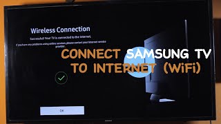 How to Connect Samsung TV to Internet WirelessWiFiWired and Hotspot [upl. by Bronder]