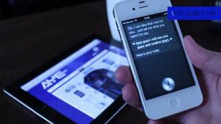 Apple iPhone 4s Siri Demo Scottish Accent [upl. by Ahsikyt]