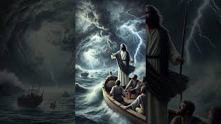 Jesus stops the storm bible jesus [upl. by Ymaral]