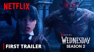 Wednesday Addams  Season 2  First Trailer  Jenna Ortega  Netflix [upl. by Wilkens]