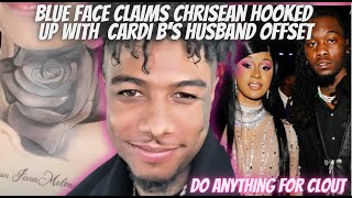 Blueface claims Chrisean Rock slept with Cardi Bs husband Offset after Chrisean covered neck tat [upl. by Arriaet]