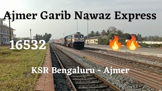 16532 ❤️Ajmer Garib Nawaz Express  Humsafar Generator  My First Capture  INDIAN RAILWAYS [upl. by Junko53]