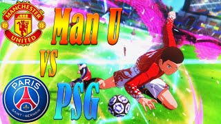 Manchester United vs PSG  Captain Tsubasa Rise Of New Champions [upl. by Freiman]