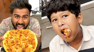 Pizza eating challenge with family [upl. by Niraa]