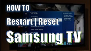 How to restart or reboot a Samsung TV Quick guide [upl. by Panther]