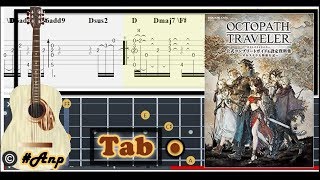 Guitar Tab  Tressa the Merchant Octopath Traveler OST Fingerstyle Tutorial Sheet Lesson Anp [upl. by Berlinda258]