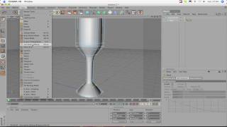 Cinema 4D tutorial  bicchiere realizzato con HyperNURBS [upl. by Weisler]