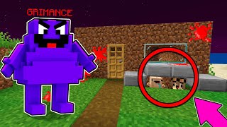 TROLLÉ y ¡ME ESCONDI DE GRIMACE Shake 😂 Bebe Noob EL ESCONDITE en MINECRAFT [upl. by Ahseinod]