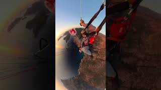 Close Call with Death Intense Moments During Tandem Base Jump paraglidinghasankaval shortsvideo [upl. by Gerianna544]