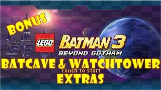 LEGO Batman 3 Beyond Gotham 3DS  Free Play BatcaveWatchtower 100 Guide Collectibles [upl. by Aeki]