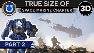 True Size of a Space Marine Chapter 999M41 Part 2 3D Documentary [upl. by Styles743]