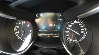 Alfa Romeo Stelvio 20 MultiAir Turbo 280 HP 400Nm acceleration 0237 kmh amp top speed [upl. by Naivaf]