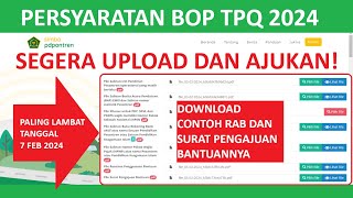 Cara Pengajuan BOP PD PONTREN MADIN TPQ PART 2 [upl. by Hbaruas669]