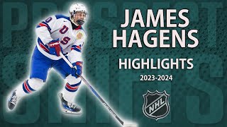 James Hagens  202324 Highlights  2025 NHL Draft [upl. by Peyton]