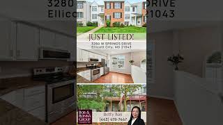 Just Listed 3280 W Springs Drive Ellicott City MD 21043 [upl. by Leugimsiul855]