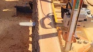 easy chainsaw milling with Norwoods pm14 portamill granberg ripping chains Neotec farmmac f660vw [upl. by Eugene]