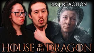 House of the Dragon 2x4  Coolest Dragon scenes EVER  Couples first time watching REACTION [upl. by Millan548]