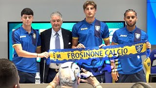 Presentazione dei calciatori Cittadini Oyono J e Ambrosino con Angelozzi [upl. by Nwhas]