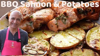 Sizzle amp Savour BBQ Salmon amp Potatoes  TortellinoTime [upl. by Asseneg]