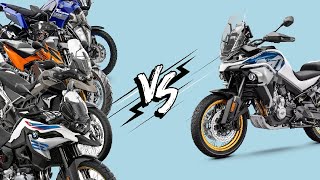 CF MOTO 800 MT EXPLORER VS BMW F850GS VS 890 ADVENTURE VS TIGER 900 VS TENERE 700 FICHA TECNICA [upl. by Attehcram]