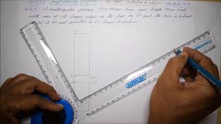 Projections of Solids Rectangular Prism  M312  Engineering Graphics in Tamil [upl. by Paluas]