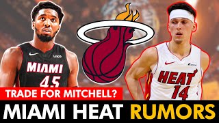 Heat Rumors Trade For Donovan Mitchell Sign LeBron James Move Bam Adebayo To Power Forward [upl. by Philbert923]