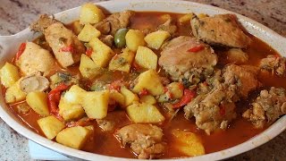 Chicken Fricassee Recipe  Fricase de Pollo  My Secret Cuisine [upl. by Gilbart134]