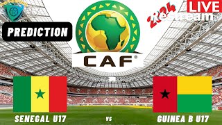 Senegal vs Guinea Bissau CAF U17 Africa Nations Cup Qualification 2024 SEMI FINAL [upl. by Kcor]