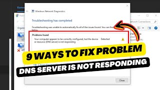 YOUR COMPUTER APPEARS TO BE CORRECTLY CONFIGURED BUT THE DEVICE OR DNS SERVER IS NOT RESPONDING [upl. by Pepper]