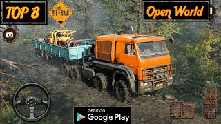 TOP 8 Open WorldOffroad Games For Android  Offroad GamesmapSimulator offroadgames [upl. by Ayekahs]