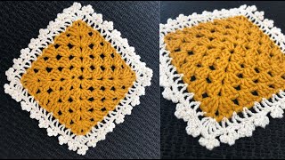 Learn to crochet neatly finishing your granny square [upl. by Shane]