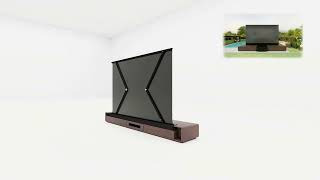 360degree view video featuring the VIVIDSTORM Motorised Laser TV Cabinet Copenhagencabinet [upl. by Klump]