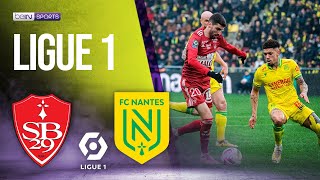 Nantes vs Brest  LIGUE 1 HIGHLIGHTS  17122023  beIN SPORTS USA [upl. by Aiclid888]