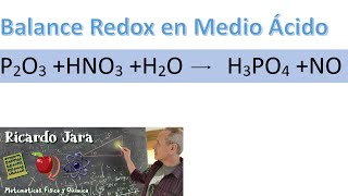 Balanceo Redox en Medio Ácido [upl. by Shaffer]