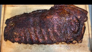 250 gallon offset smoker Pork spare ribs [upl. by Reyotal]