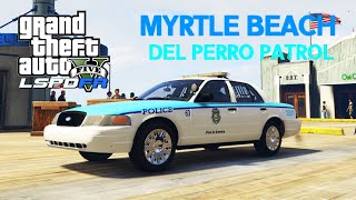 NEW MYRTLE BEACH POLICE CVPI PACK  LSPDFR Live  No Commentary [upl. by Akihsay32]