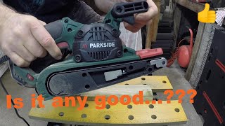 LidiParkside Belt Sander Review [upl. by Melton]