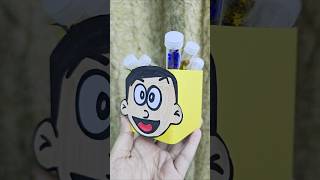 Cute Nobita Pen Holder Craft idea For School  School Crafts Ideas viralshort shortsfeed shorts [upl. by Fullerton251]